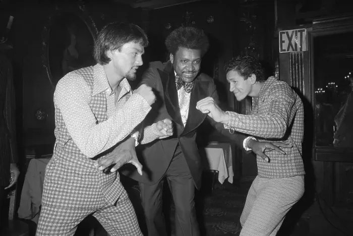 Framed Print : Roberto Duran, Don King, and Edwin Viruet Clowning Around Framed Print : Roberto Duran, Don King, and Edwin Viruet Clowning Around