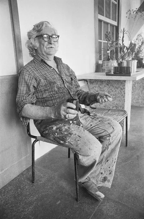 Framed Print : Roberto Marx Relaxing in Chair Framed Print : Roberto Marx Relaxing in Chair