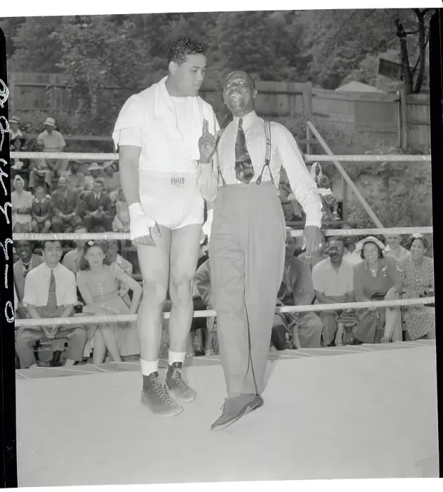 Framed Print : Bill Robinson Teaching Joe Louis