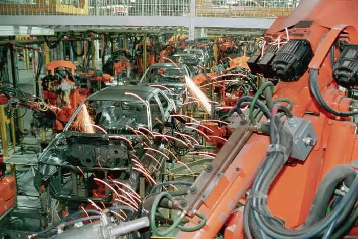 Framed Print : Robot Assembly at Ford Motor Plant Framed Print : Robot Assembly at Ford Motor Plant