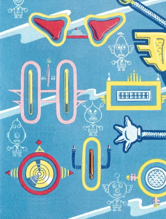 Framed Print : Robot parts pattern Framed Print : Robot parts pattern