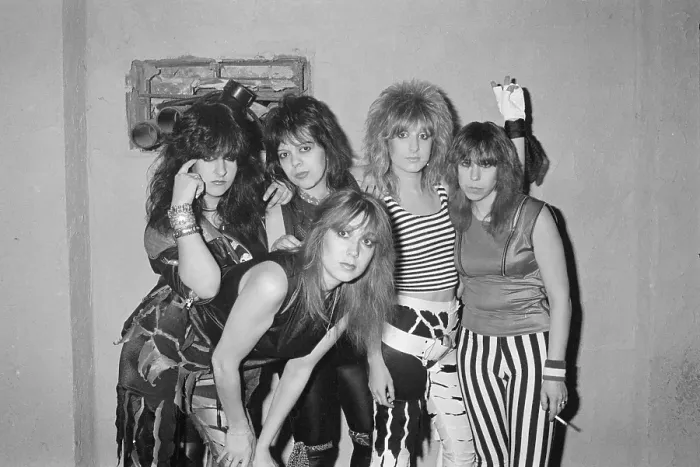 Framed Print : Rock band Girlschool Framed Print : Rock band Girlschool