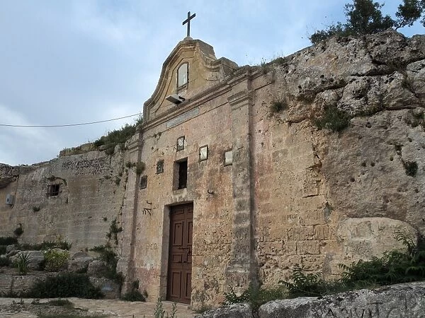 Rock Church In Gravina di Matera (Matera Canyon), Basilicata, Southern Italy