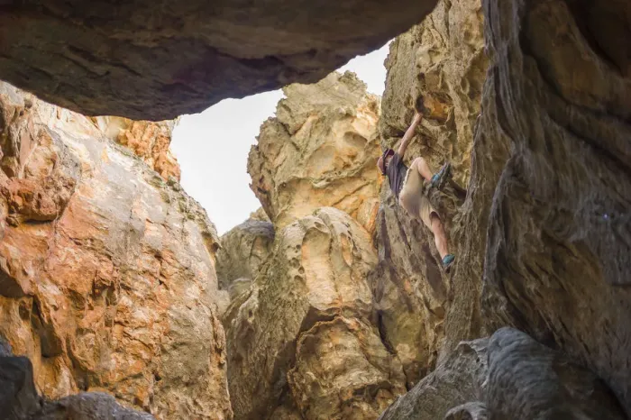 Framed Print : Rock climber, Wolfberg Cracks, Cederberg Wilderness Area, Western Cape Province, South Africa Framed Print : Rock climber, Wolfberg Cracks, Cederberg Wilderness Area, Western Cape Province, South Africa