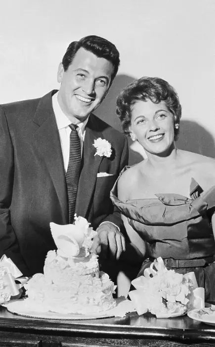 Framed Print : Rock Hudson and His Bride Framed Print : Rock Hudson and His Bride