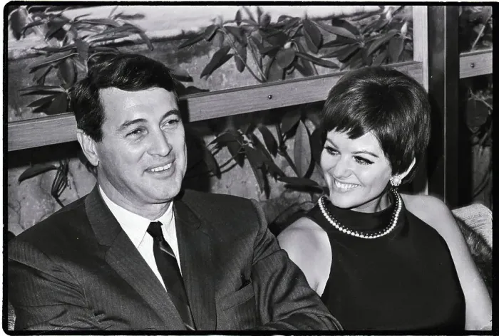 Framed Print : Rock Hudson with Claudia Cardinale Framed Print : Rock Hudson with Claudia Cardinale