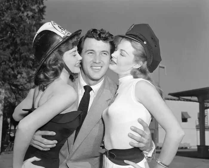 Framed Print : Rock Hudson Enjoying New Role as Mayor