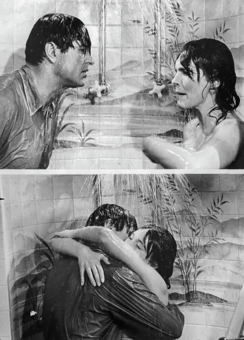 Framed Print : Rock Hudson and Julie Andrews Acting