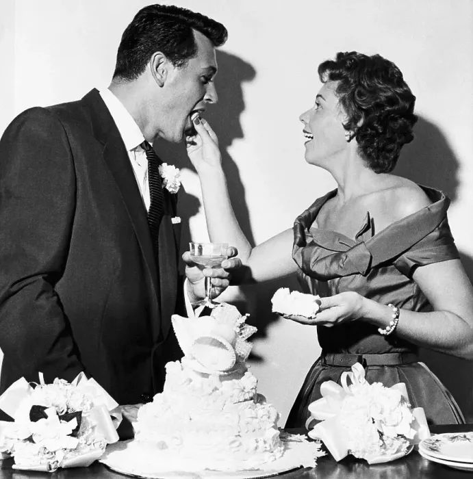 Framed Print : Rock Hudson And Phyllis Gates