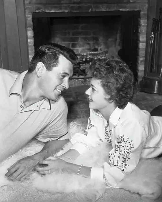 Framed Print : Rock Hudson with Phyllis Gates Framed Print : Rock Hudson with Phyllis Gates