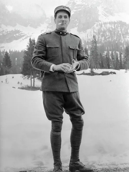 Framed Print : Rock Hudson Posing in Early War Uniform Framed Print : Rock Hudson Posing in Early War Uniform