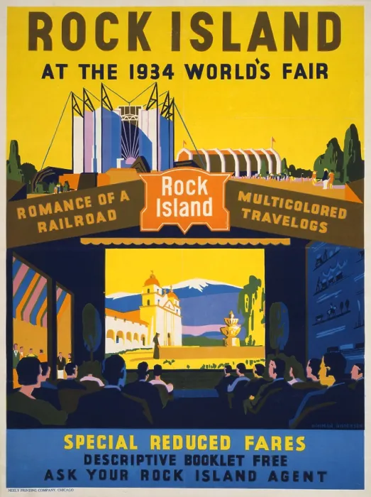 Framed Print : Rock Island at the 1934 World's Fair Framed Print : Rock Island at the 1934 World's Fair