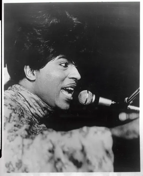 Framed Print : Rock n Roll Legend Little Richard Singing Framed Print : Rock n Roll Legend Little Richard Singing