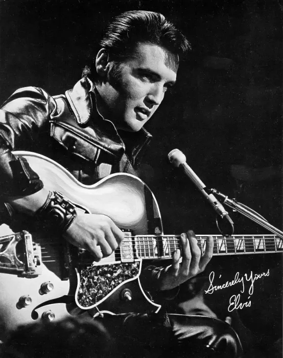 Framed Print : Rock and roll musician Elvis Presley performing Framed Print : Rock and roll musician Elvis Presley performing