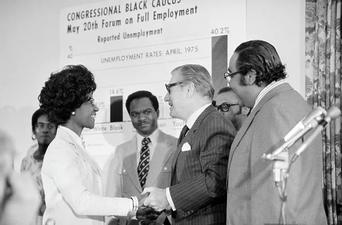 Framed Print : Rockefeller Visits Congressional Black Caucus Forum On Full Employment Framed Print : Rockefeller Visits Congressional Black Caucus Forum On Full Employment