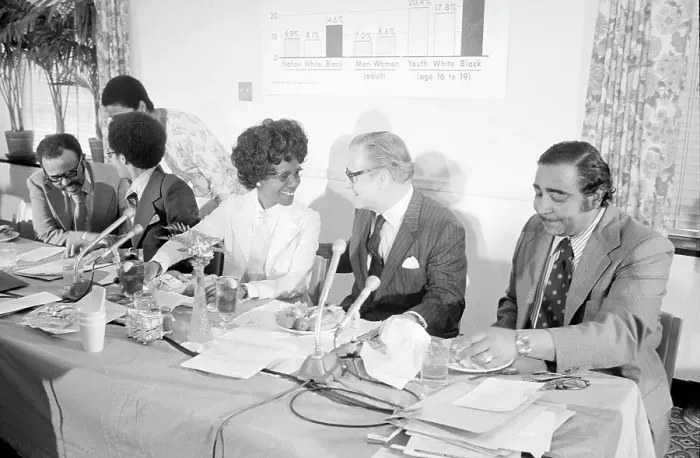 Framed Print : Rockefeller Visits Congressional Black Caucus Forum On Full Employment Framed Print : Rockefeller Visits Congressional Black Caucus Forum On Full Employment