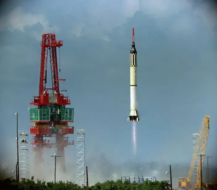 Framed Print : Rocket Blasting into Space Framed Print : Rocket Blasting into Space
