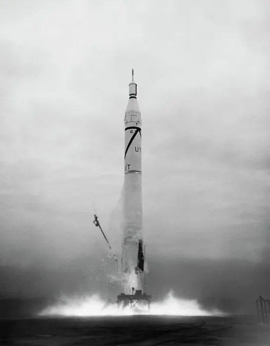 Framed Print : Rocket Launching Explorer III Satellite Framed Print : Rocket Launching Explorer III Satellite