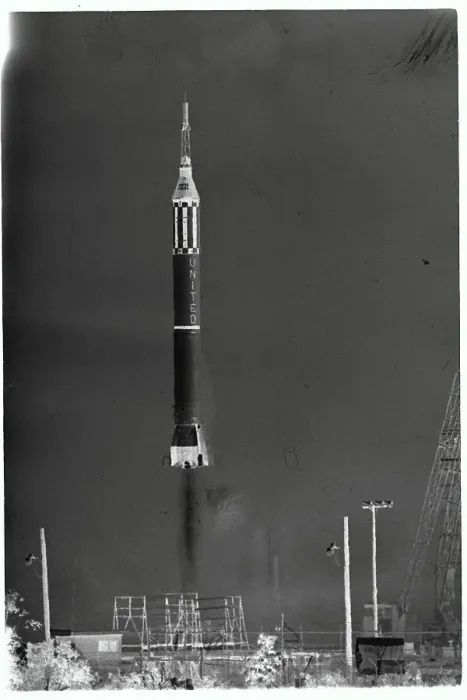 Framed Print : Rocket Launching into Space Framed Print : Rocket Launching into Space
