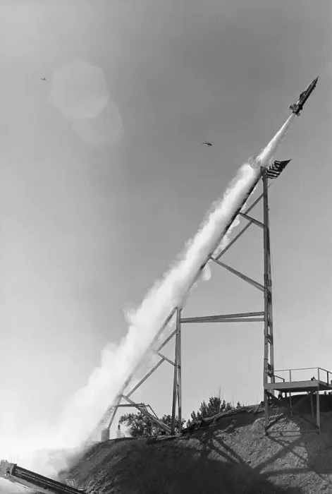 Framed Print : Rocket Leaving Launch Pad