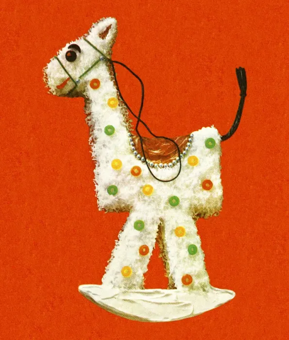 Framed Print : Rocking Horse Decorated Cake Framed Print : Rocking Horse Decorated Cake