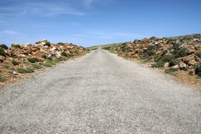 Framed Print : Rocks lining a straight country road at Cap de Cavalleria, Cap de Cavalleria, Menorca, Balearic Islands, Spain Framed Print : Rocks lining a straight country road at Cap de Cavalleria, Cap de Cavalleria, Menorca, Balearic Islands, Spain