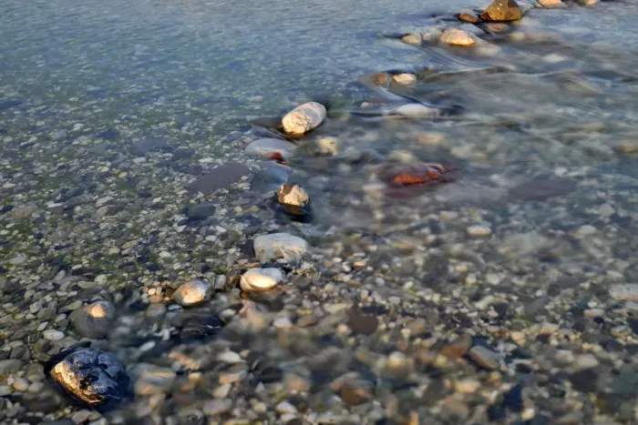 Framed Print : Rocks in the Tagliamento braided river, Forgaria nel Friuli, Udine province, Italy