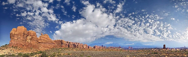 Rocks of the Windows Section, Arches-Nationalpark, near Moab, Utah, United States