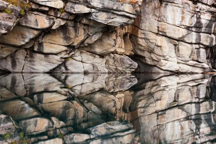 Framed Print : Rocky cliffs reflected in the calm waters of Horseshoe Lake, Jasper National park, Alberta, Canada Framed Print : Rocky cliffs reflected in the calm waters of Horseshoe Lake, Jasper National park, Alberta, Canada