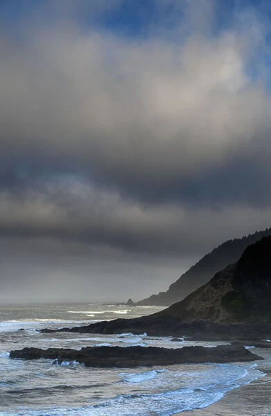 Rocky coast landscape, Florence, Oregon, USA