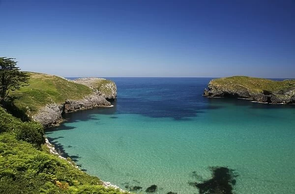 Rocky coast, Spanish Atlantic coast, near Llanes, Bay of Biscay, Asturias, Northern Spain, Spain