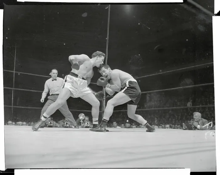 Framed Print : Rocky Graziano Blocking Punch Framed Print : Rocky Graziano Blocking Punch