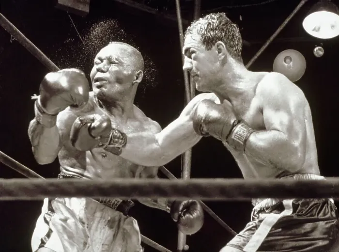 Framed Print : Rocky Marciano Defeats Jersey Joe Walcott Framed Print : Rocky Marciano Defeats Jersey Joe Walcott