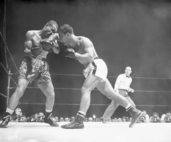 Framed Print : Rocky Marciano and Joe Louis Boxing Framed Print : Rocky Marciano and Joe Louis Boxing