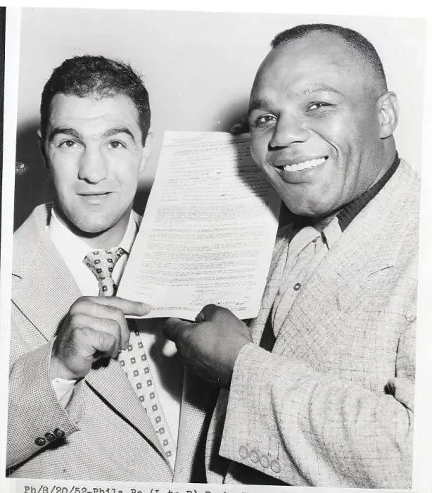 Framed Print : Rocky Marciano And Joe Walcott