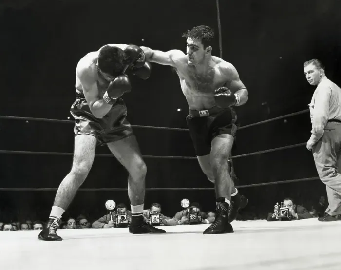 Framed Print : Rocky Marciano Punching In Boxing Match Framed Print : Rocky Marciano Punching In Boxing Match