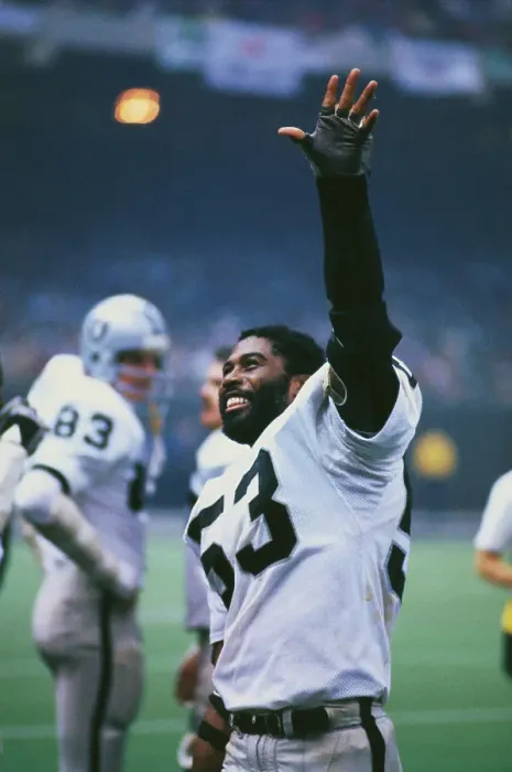 Framed Print : Rod Martin Gesturing After Raiders Win Framed Print : Rod Martin Gesturing After Raiders Win