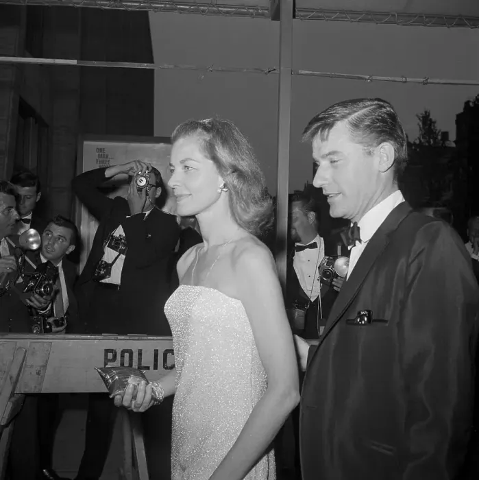 Framed Print : Roddy McDowell and Lauren Bacall