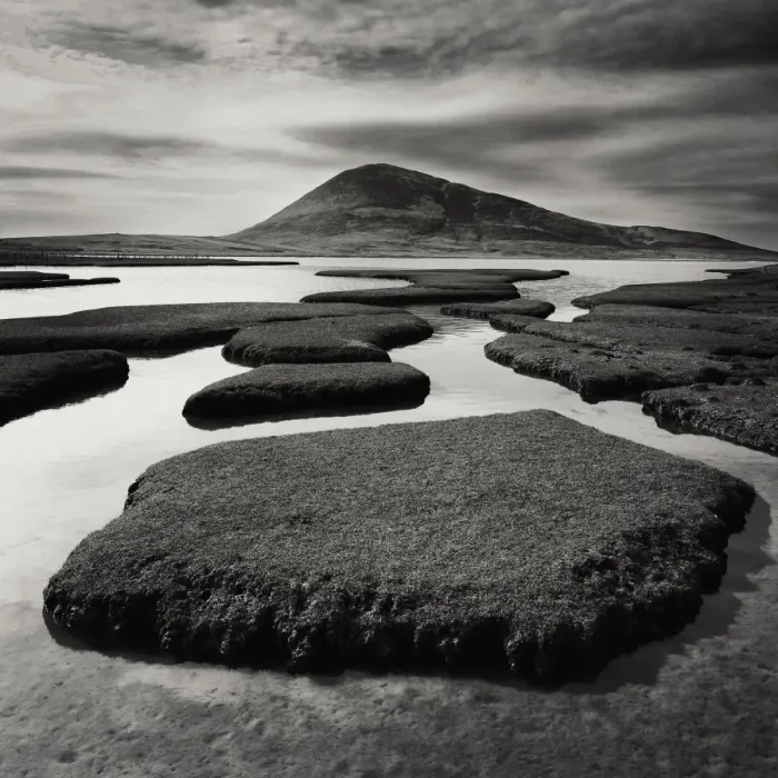 Framed Print : Echo. Rodel salt marshes on the isle Harris Scotland Framed Print : Echo. Rodel salt marshes on the isle Harris Scotland