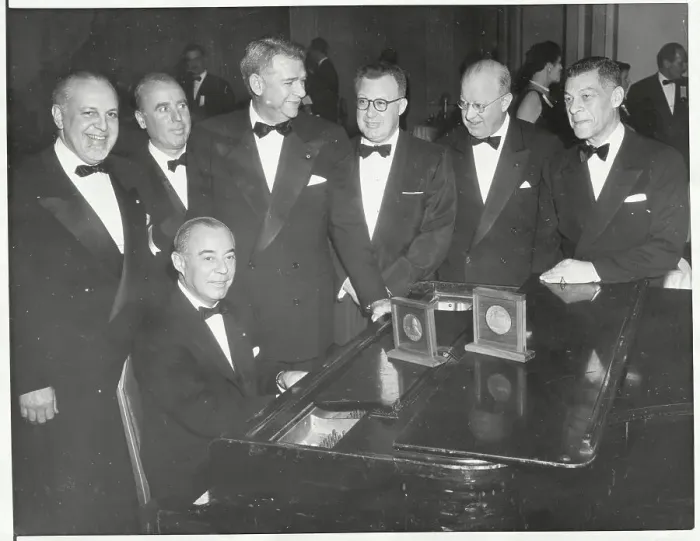 Framed Print : Rodgers and Hammerstein After Receiving Awards Framed Print : Rodgers and Hammerstein After Receiving Awards