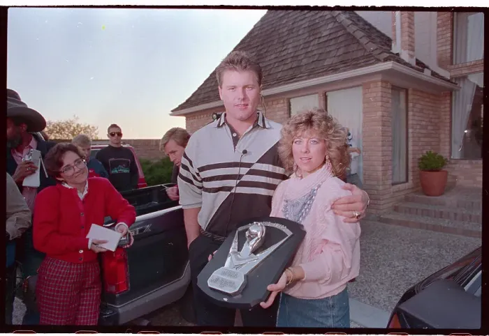 Framed Print : Roger Clemens with His Wife Debbie Framed Print : Roger Clemens with His Wife Debbie