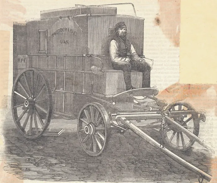 Framed Print : Roger Fenton's Photographic Van Framed Print : Roger Fenton's Photographic Van