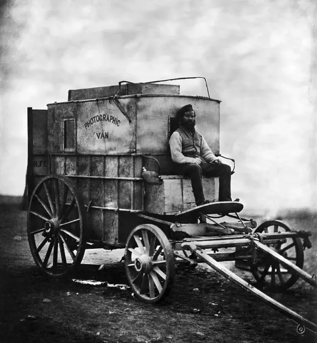 Framed Print : Roger Fenton's Photographic Van Framed Print : Roger Fenton's Photographic Van