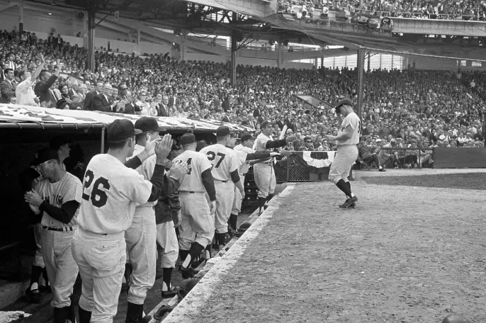 Framed Print : Roger Maris Approaching Dugout Framed Print : Roger Maris Approaching Dugout