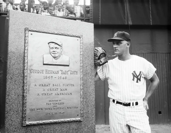 Framed Print : Roger Maris At Babe Ruth's Memorial Plaque Framed Print : Roger Maris At Babe Ruth's Memorial Plaque