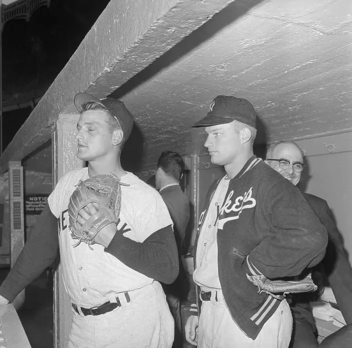 Framed Print : Roger Maris with Jim Bouton Framed Print : Roger Maris with Jim Bouton