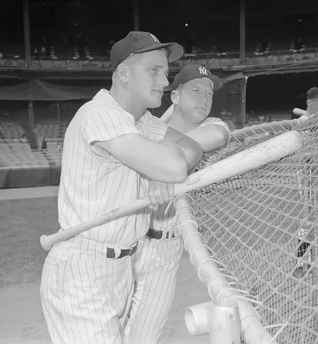 Framed Print : Roger Maris and Mickey Mantle