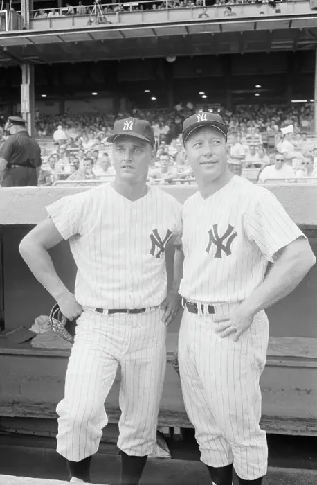 Framed Print : Roger Maris & Mickey Mantle Standing Framed Print : Roger Maris & Mickey Mantle Standing
