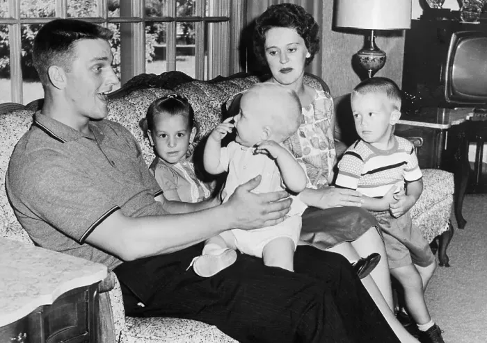 Framed Print : Roger Maris Relaxing at Home with His Family Framed Print : Roger Maris Relaxing at Home with His Family