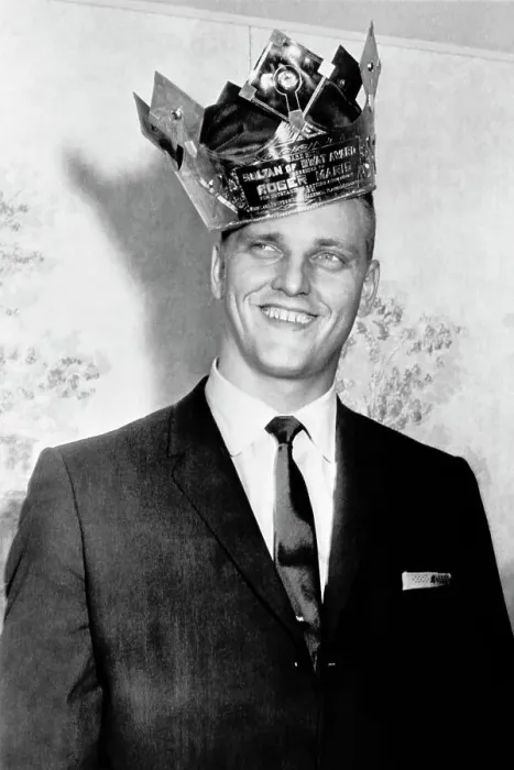 Framed Print : Roger Maris Smiling Wearing Crown